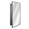 Head West Black Metal Medicine Cabinet with Beveled Mirror